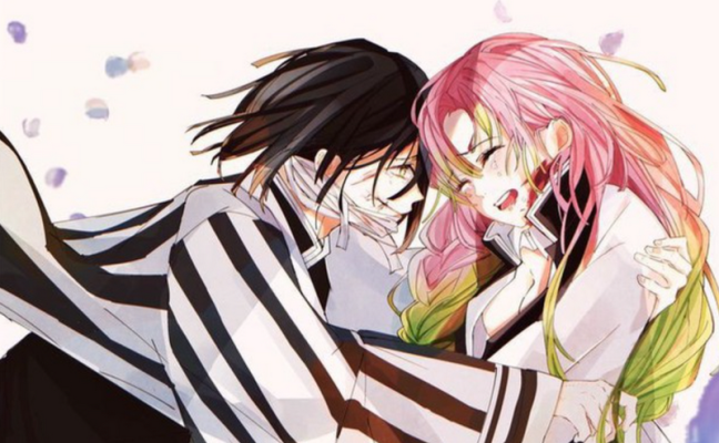 các cặp đôi trong Kimetsu no Yaiba Obanai và Mitsuri