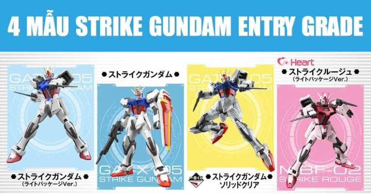 các dòng Gundam phổ biến với Entry Grade cho người mới